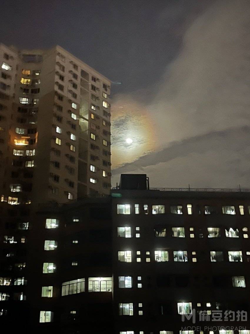夜景模特