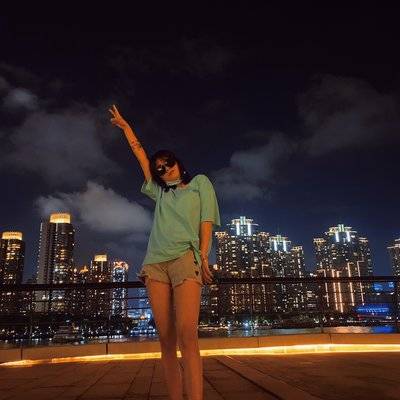 夜景模特