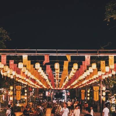 夜景模特