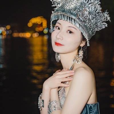 夜景模特