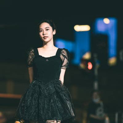 夜景模特