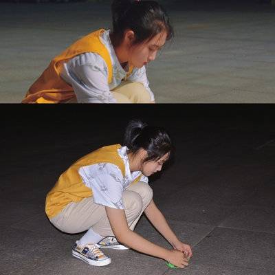 夜景模特