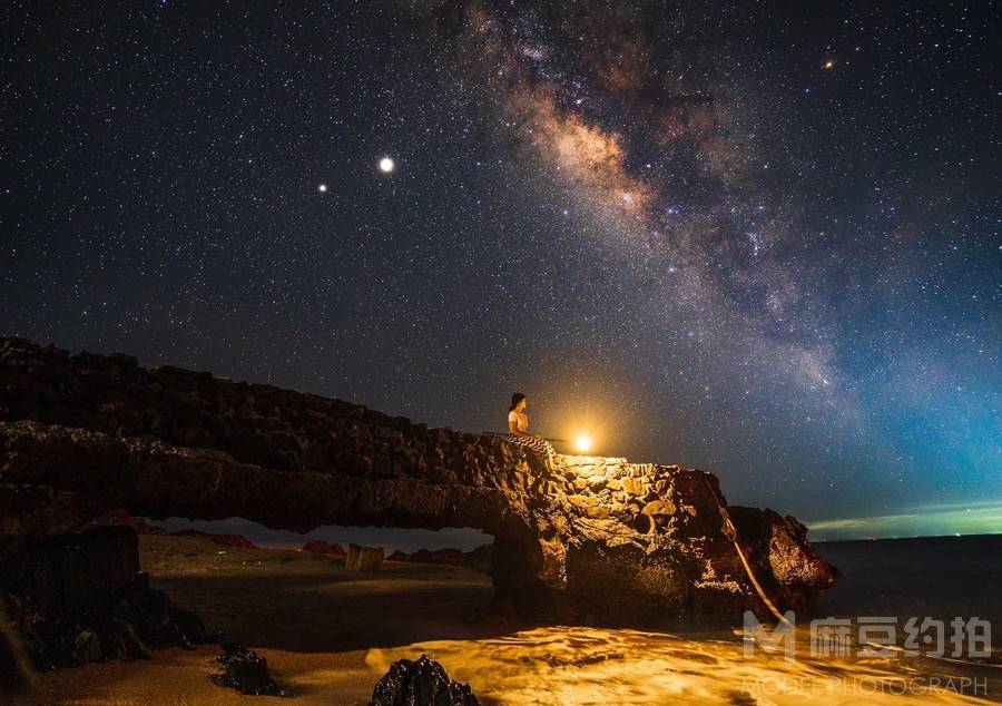 夜景模特