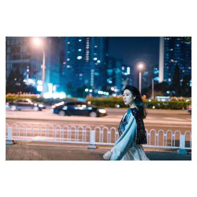 夜景模特