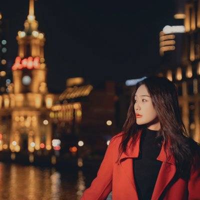 夜景模特