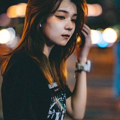 夜景模特