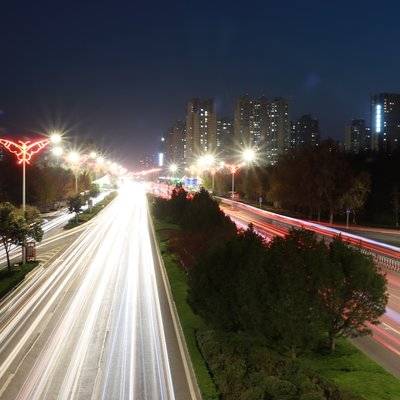 夜景模特