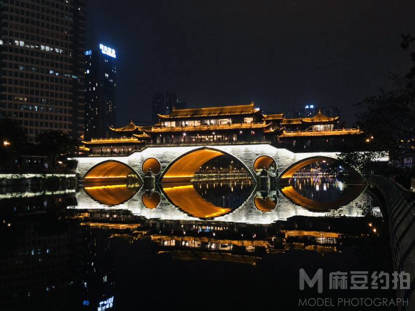 夜景模特