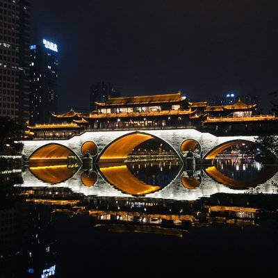 夜景模特