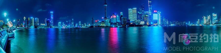 夜景模特
