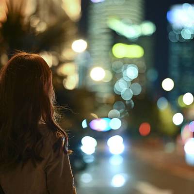 夜景模特