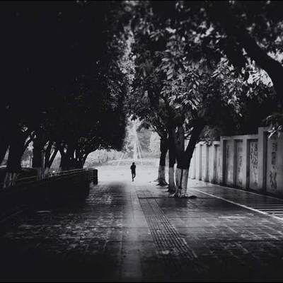 黑白模特