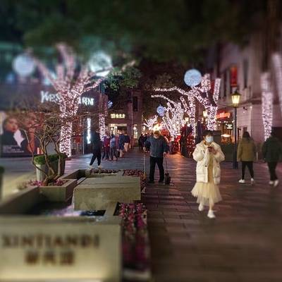 夜景模特