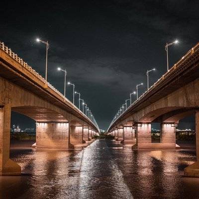 夜景模特