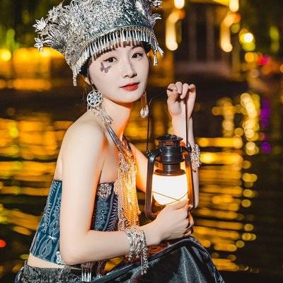 夜景模特