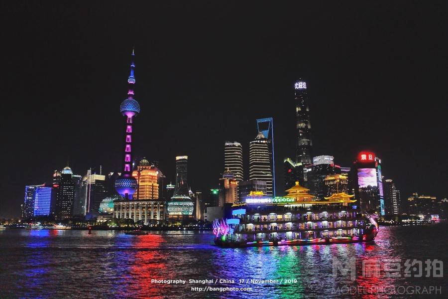 夜景模特