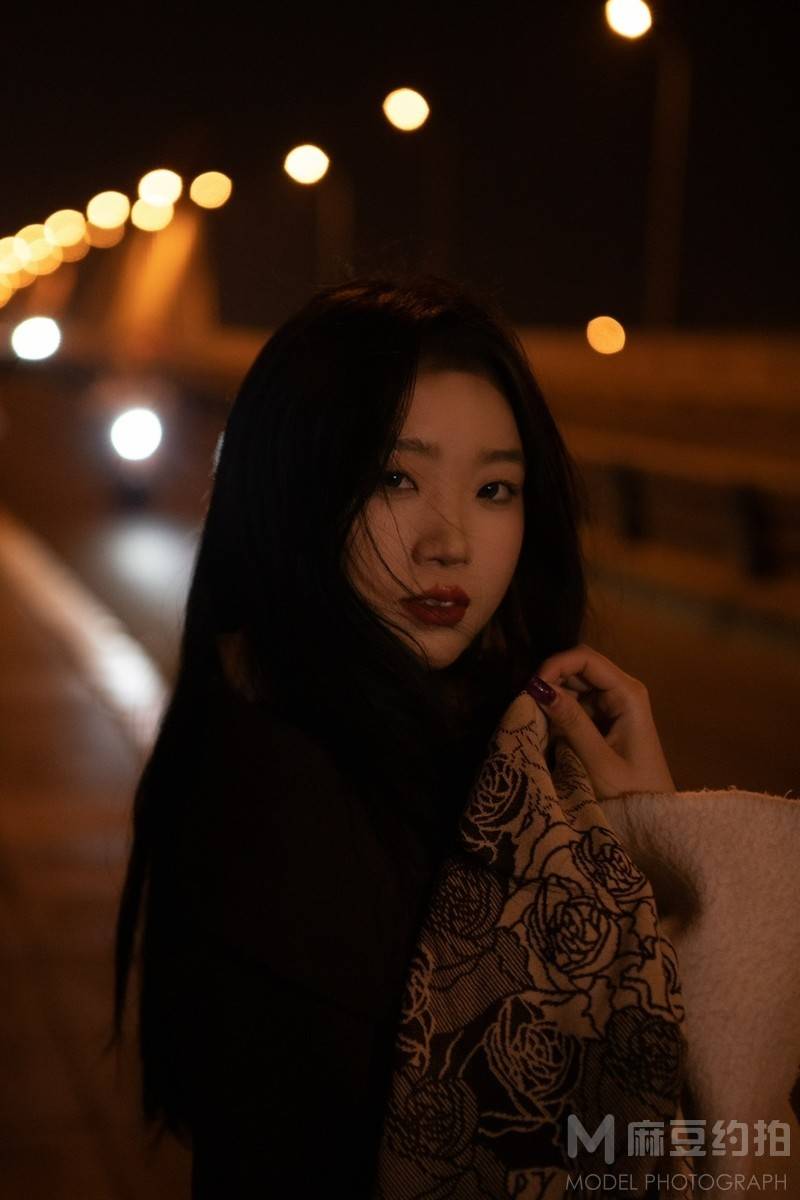夜景模特