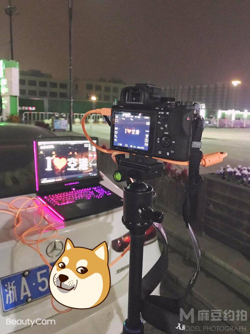 夜景模特