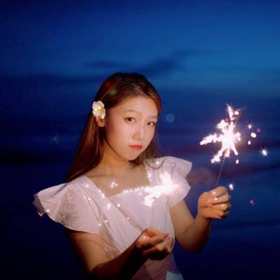 夜景模特