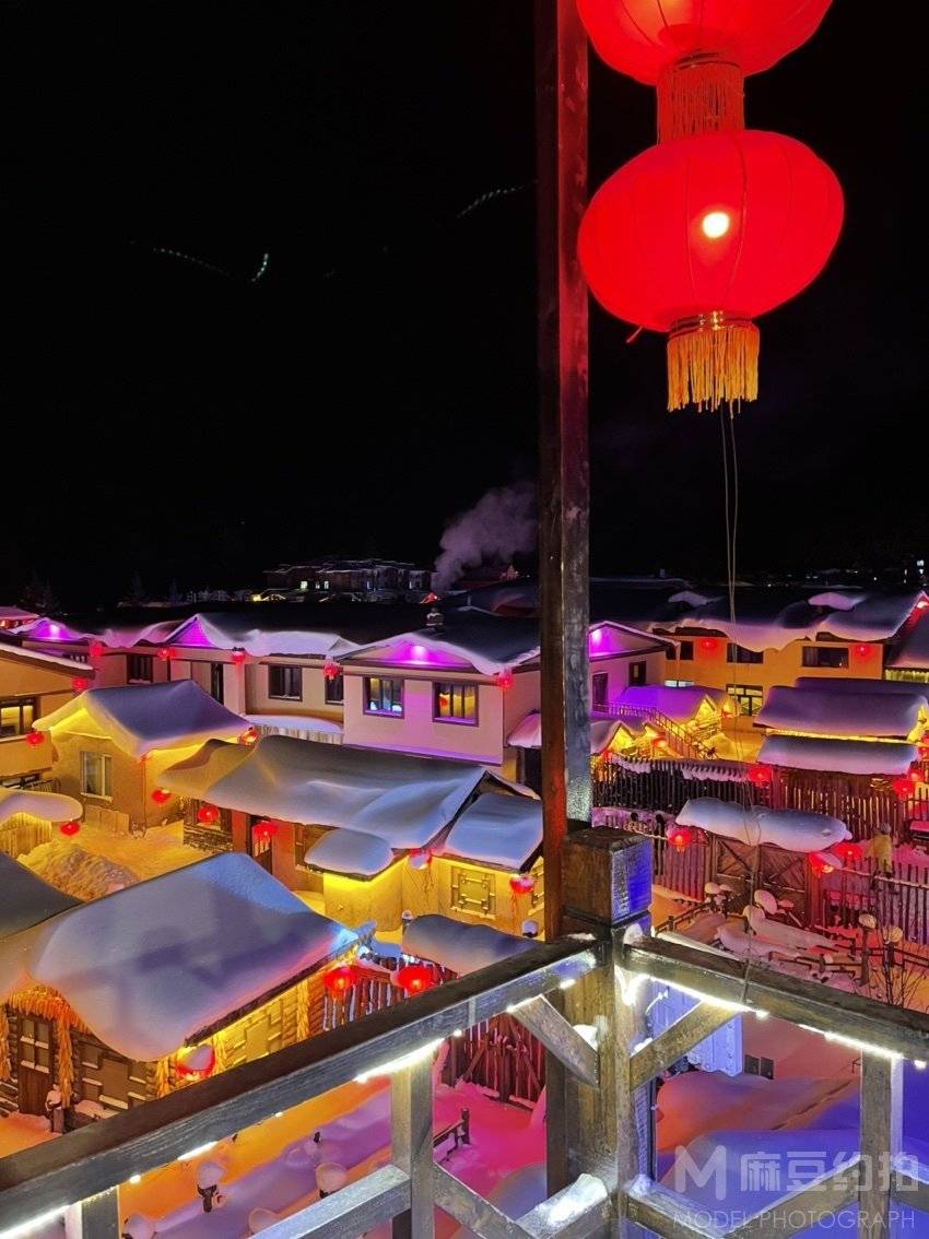 夜景模特