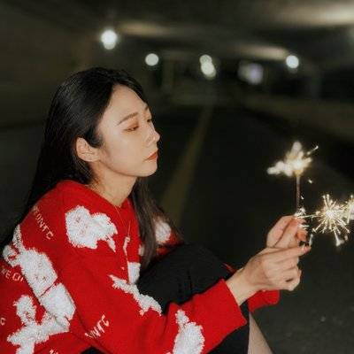 夜景模特