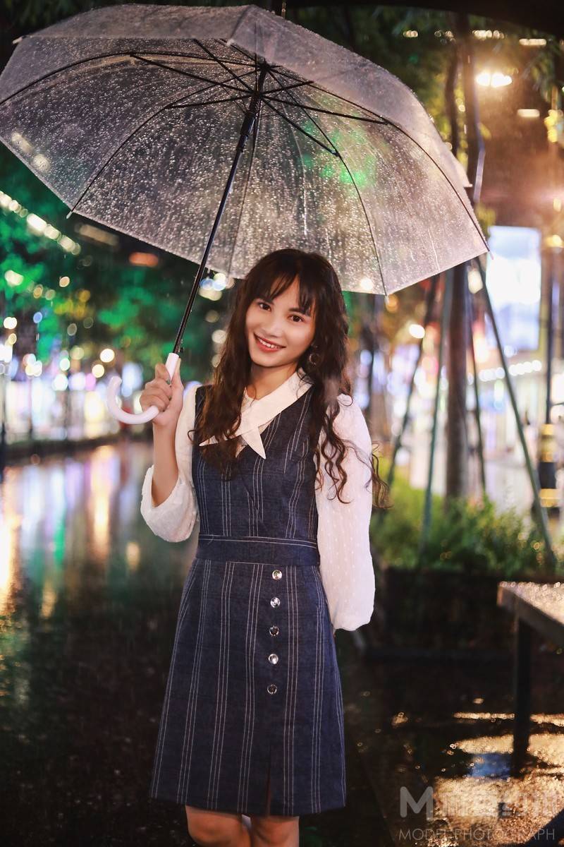 夜景模特