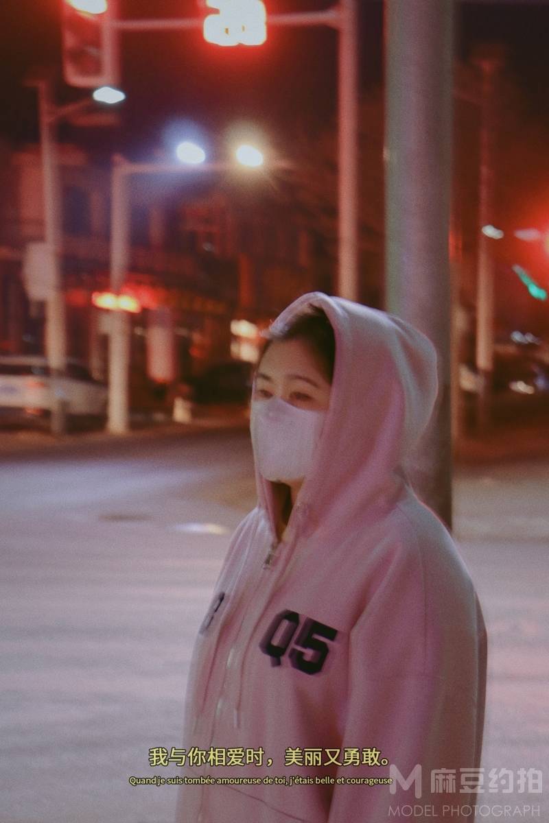夜景模特