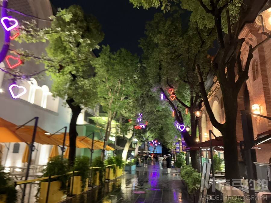 夜景模特