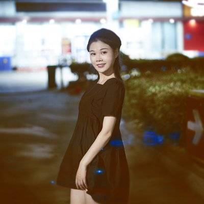 夜景模特