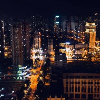 夜景模特