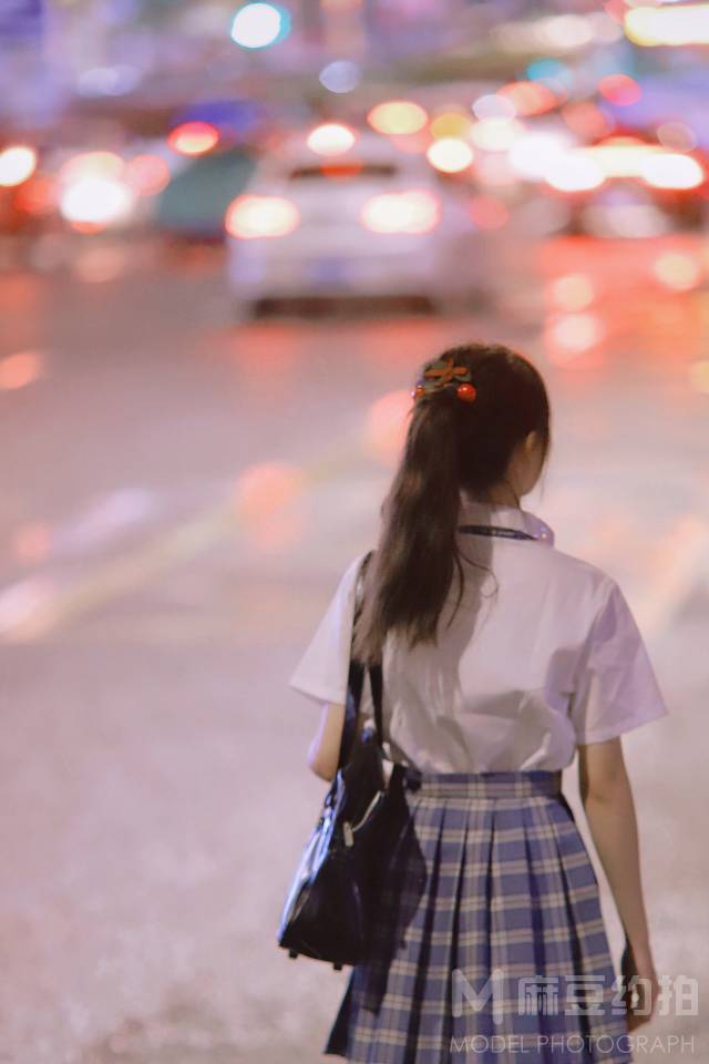 夜景模特