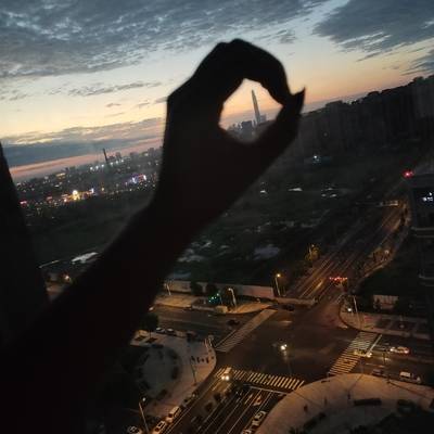 夜景模特