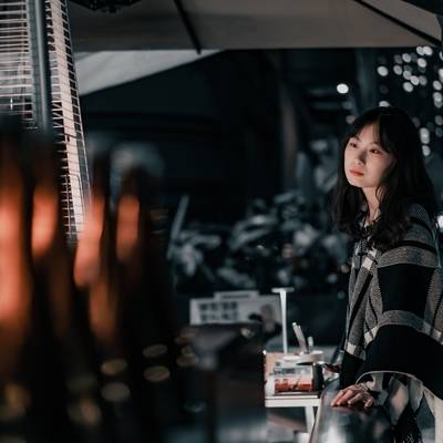 夜景模特