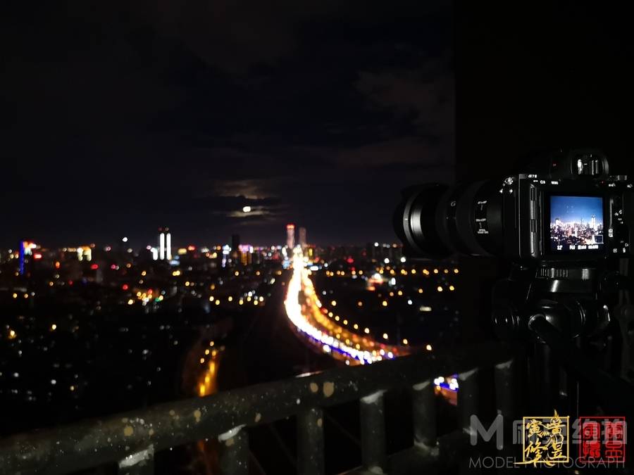 夜景模特