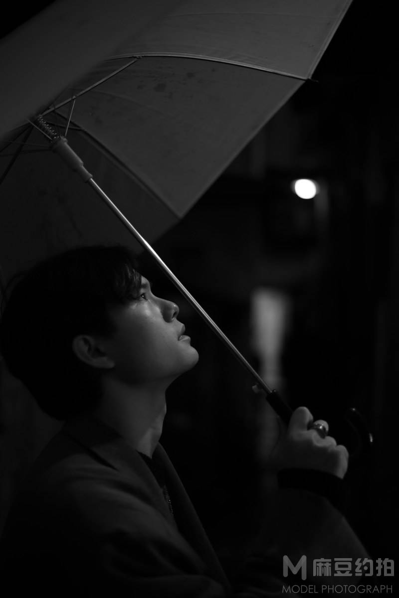 黑白模特