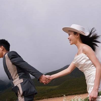 黑白模特