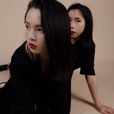 黑白模特