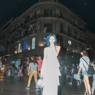 夜景模特