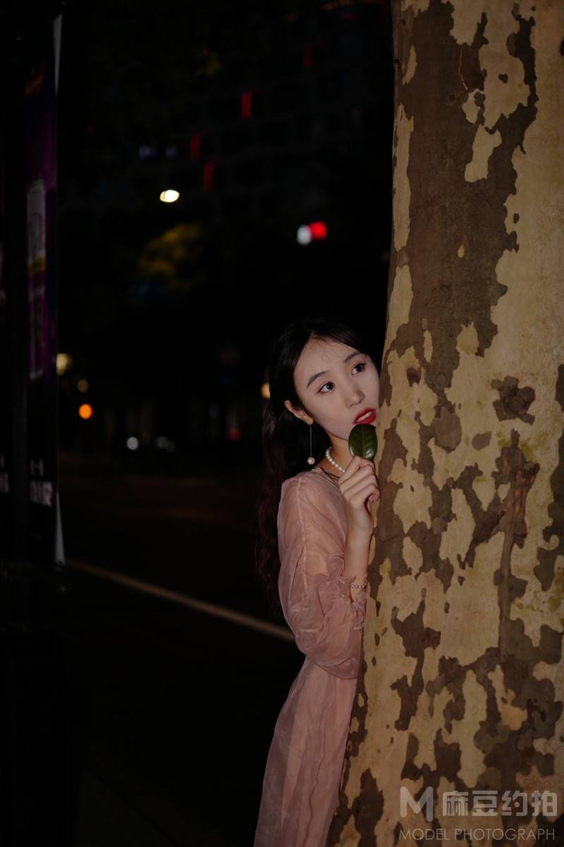 夜景模特