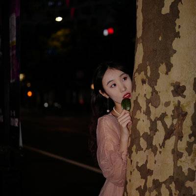 夜景模特