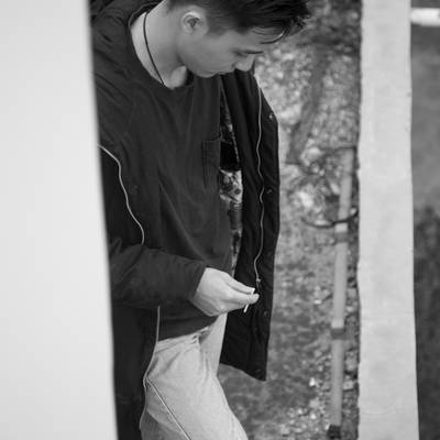 黑白模特