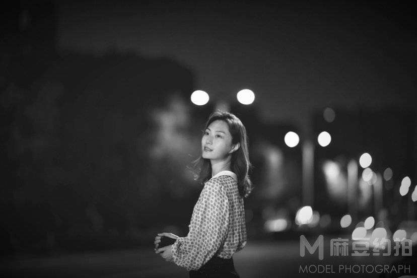 夜景模特