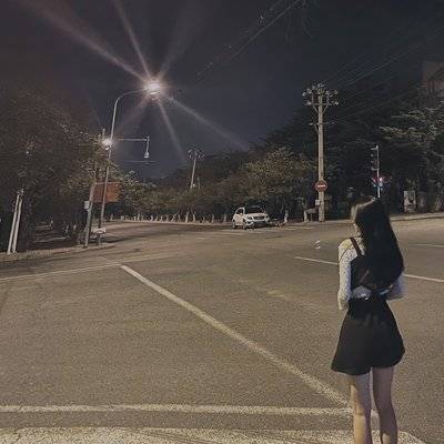 夜景模特