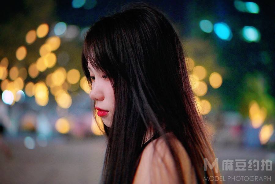 夜景模特