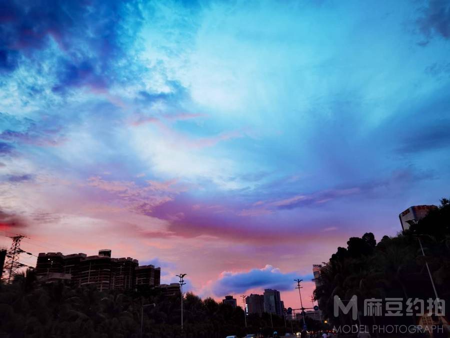 夜景模特