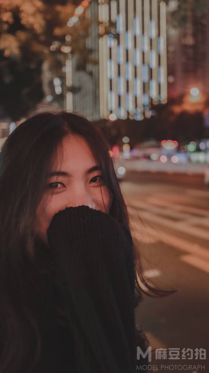 夜景模特