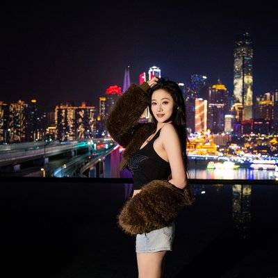 夜景模特