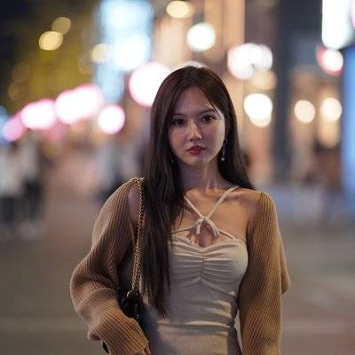 夜景模特