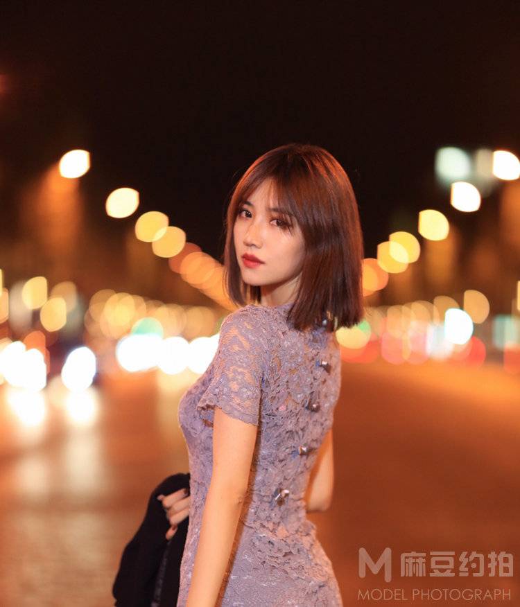 夜景模特