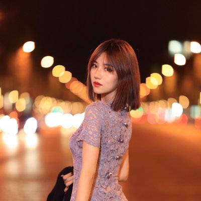 夜景模特